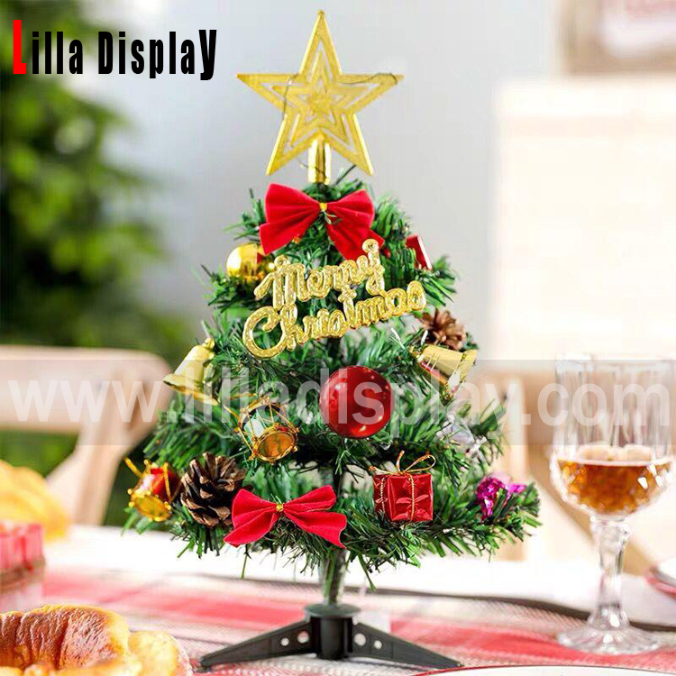 30cm height table display colored light Christmas tree MX01-A