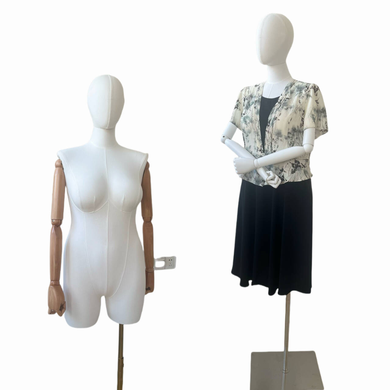 UK 16 18 Size White Linen Plus Size Female Mannequin Dress Form Tina