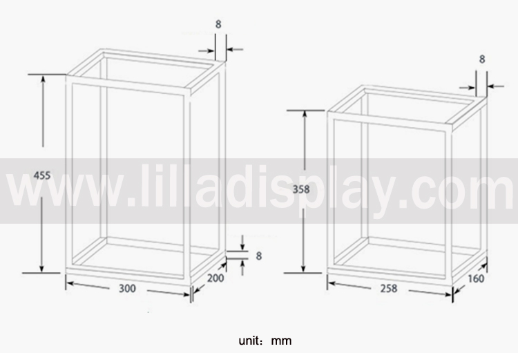 retail stand for shoes 