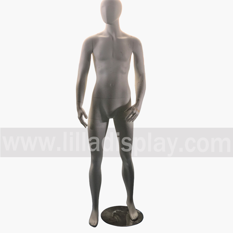 white matt color male abstract mannequin LLM-3