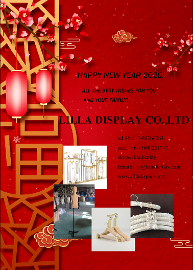 Lilladisplay 2020 Aviso de feriado do ano novo chinês