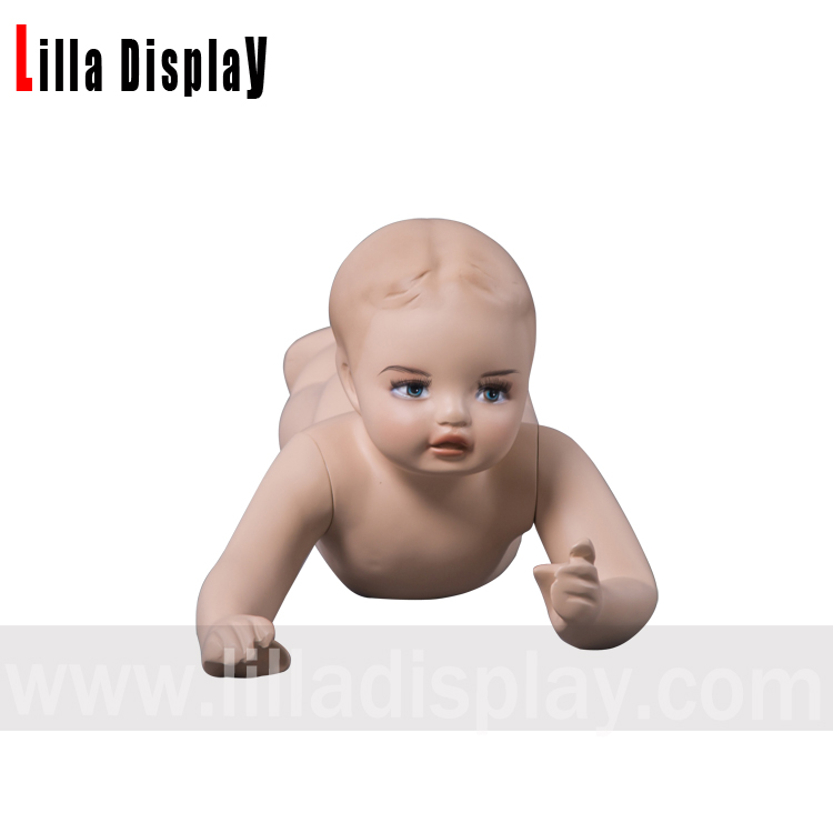 lilladisplay baby-4 realistic toddler baby child prone posture mannequin with makeup