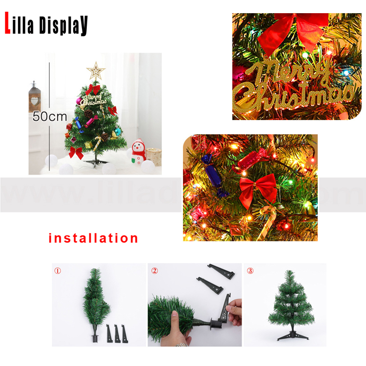 50altezza cm espositore da tavolo LED albero di Natale MX-03