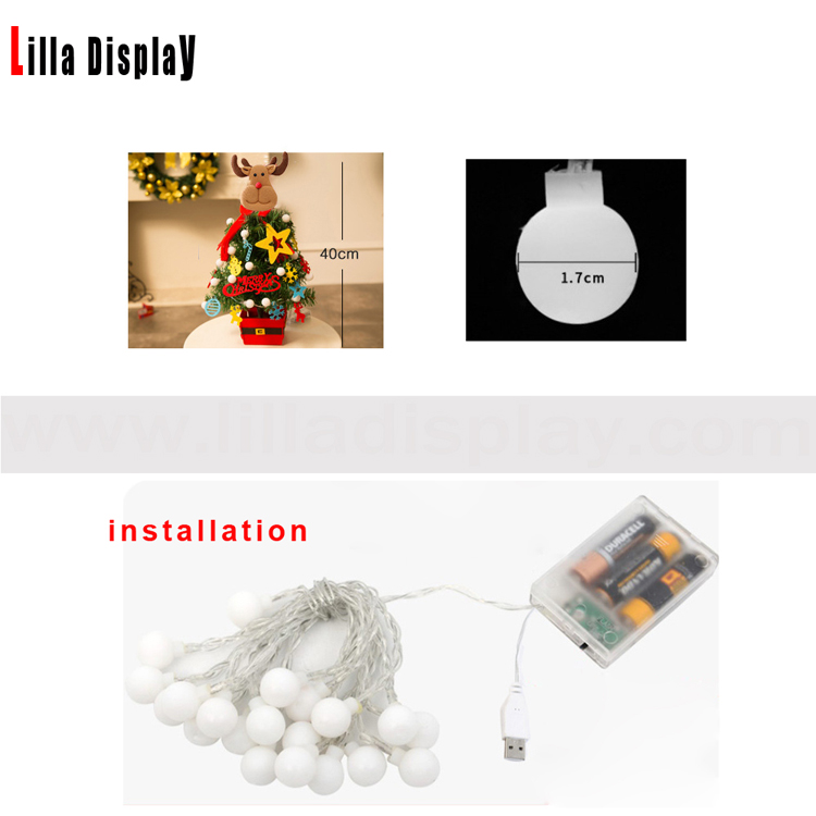 40altezza cm espositore da tavolo LED albero di Natale MX-02