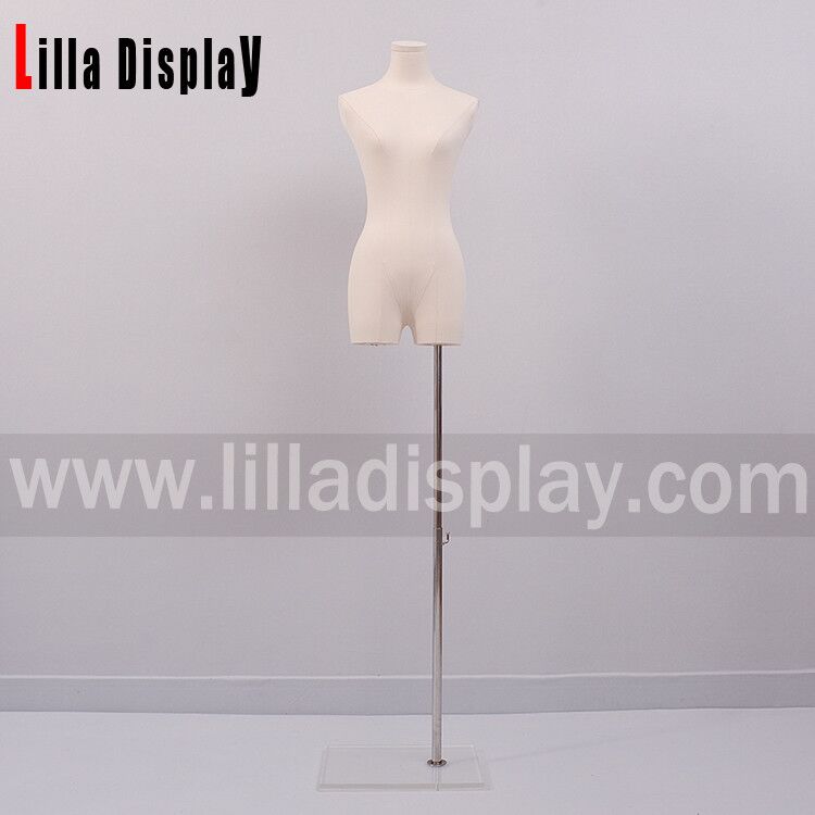lilladisplay ayarlanabilir pleksi şeffaf akrilik elbise formu taban standı
