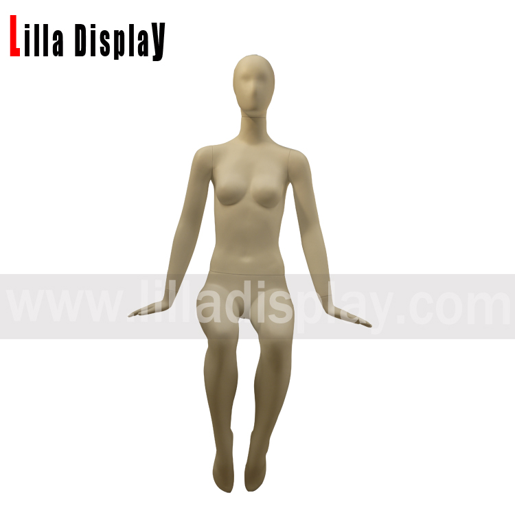 Lilladisplay abstract head female stting mannequin Paris-S