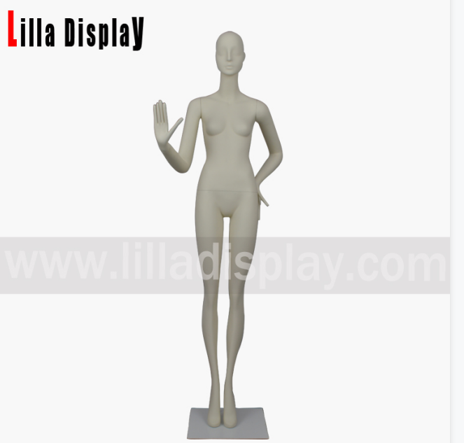 lilladisplay luksus stiliseret stående lige ben kvindelig mannequin Gianna05