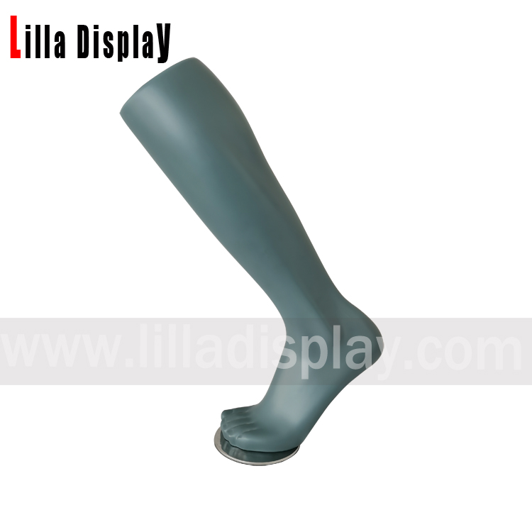 lilladisplay dunkelgraue männliche Sportsocken zeigen Mannequin Fuß SD05