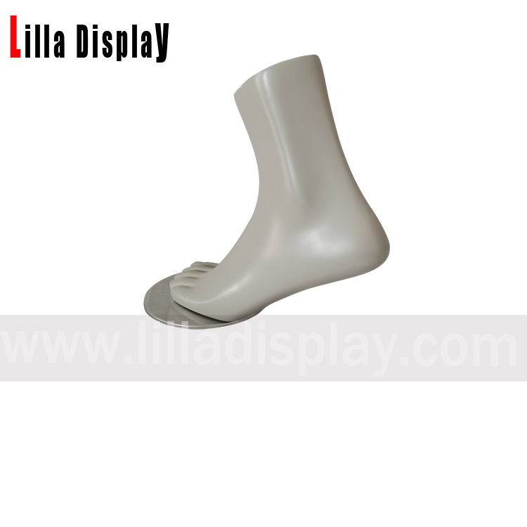 lilladisplay lysegrå yogasokker kvindelige sokker viser mannequinfod SD04