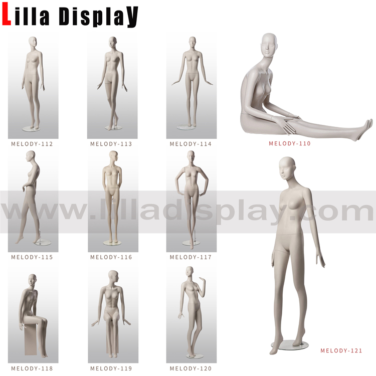 lilladisplay-white-matt-color-luxury-stylized-female-manequins-Melody-1