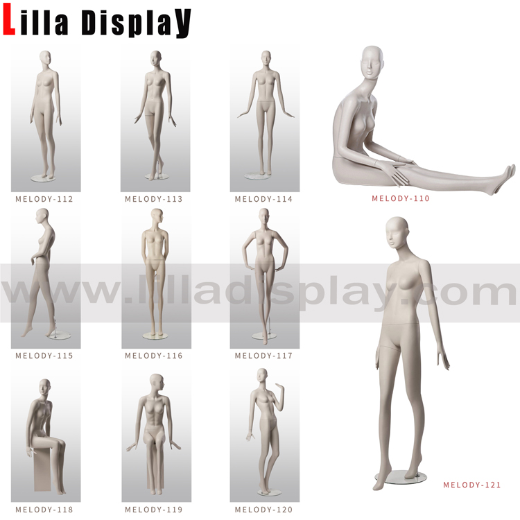 lilladisplay-blanco-mate-color-lujo-estilizado-maniquíes-femeninos-Melody-1