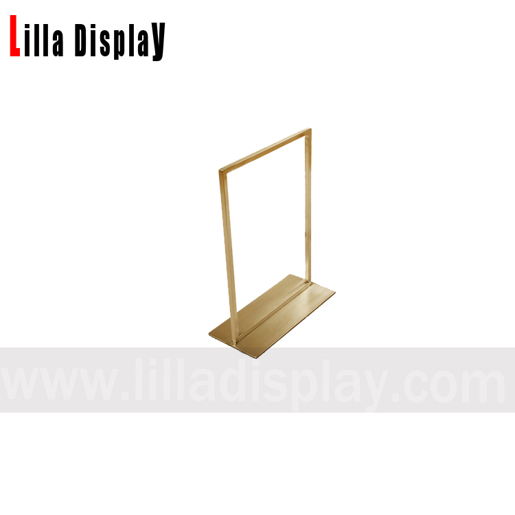 verstelbare hoogte goudkleurige metalen sjaal display stand SDD02