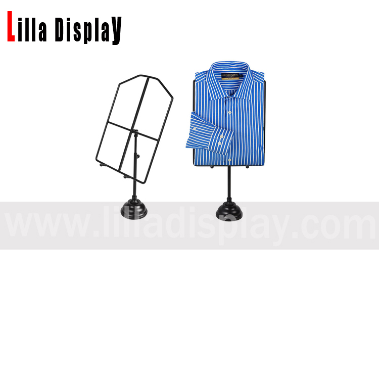 lilladisplay 3 soporte de exhibición de camisas de metal de colores cromados SST01