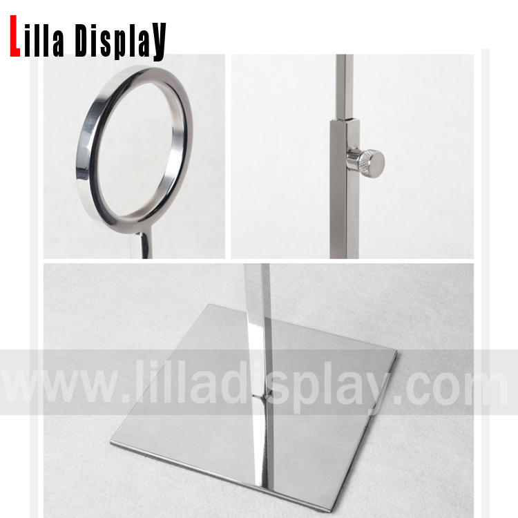 lilladisplay sort matfarvet metal slips displaystander NDS01