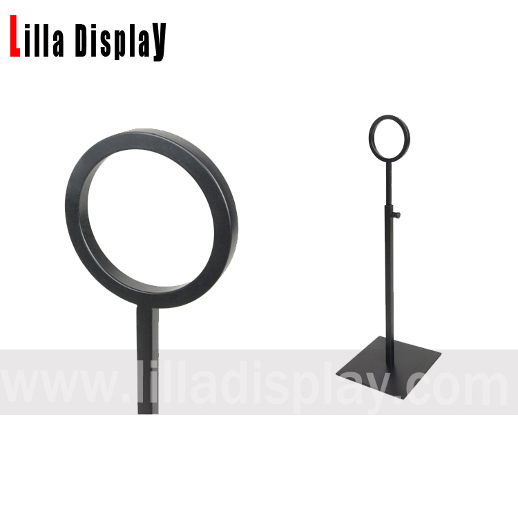 lilladisplay black matt color metal necktie display stand NDS01