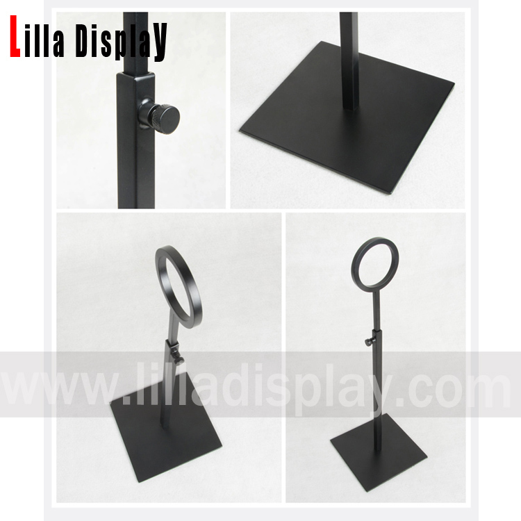 lilladisplay présentoir de cravate en métal de couleur noire mate NDS01