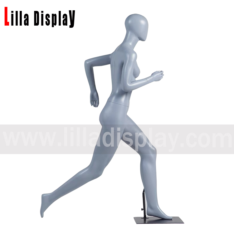 lilladisplay სპორტული დაძაბული გაშვებული გრძელი ნაბიჯებით ქალი მანეკენი JR-80A