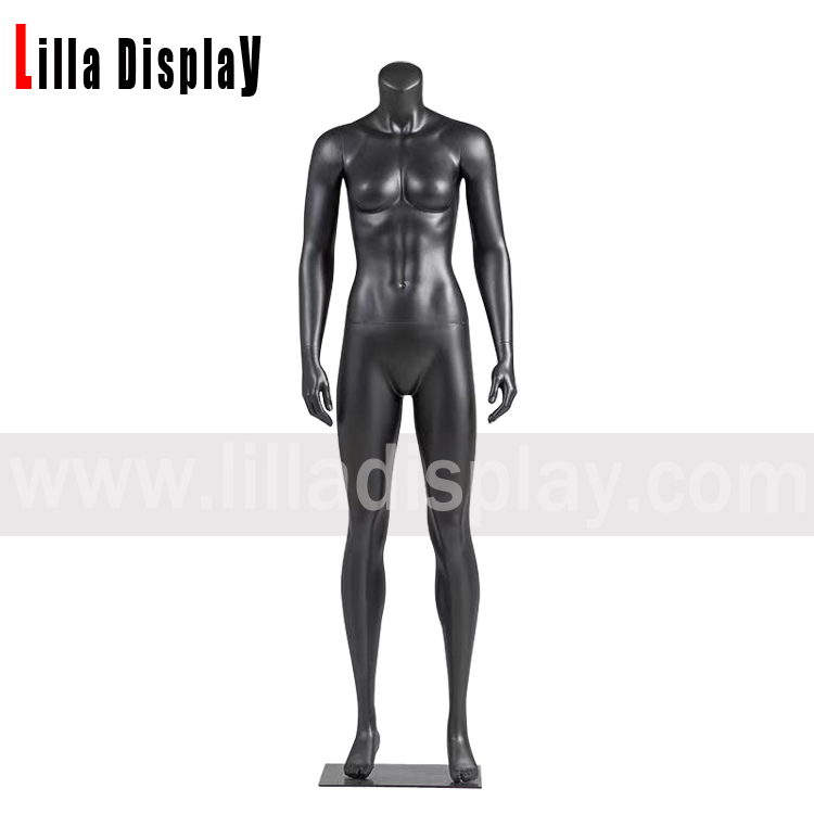 lilladisplay sort farve hovedløs kvindelig sportsdukke JR-2HB