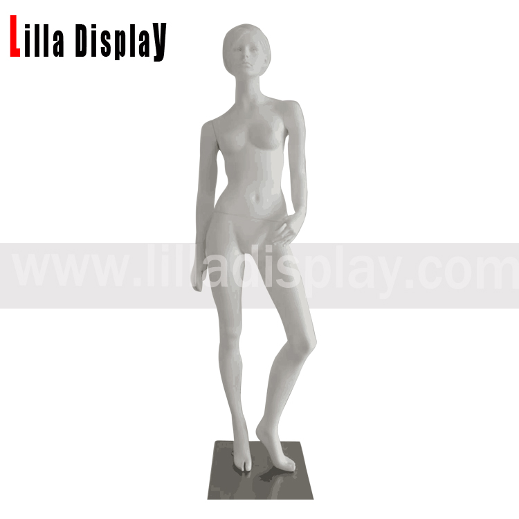 lilladisplay bílá matná socha vlasy realistická žena manekýn Eva