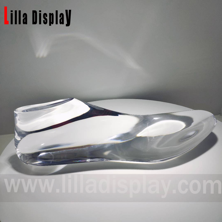Plexi acrylic male foot form flat shape European size 43 AM-1