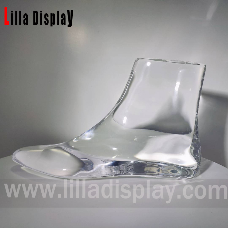 flat shape female plexi acrylic foot form shoes stand size 6 AF-8