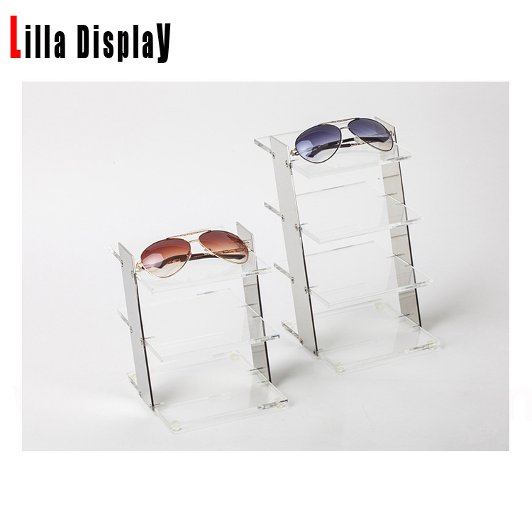 Plexi transparent akryl solglasögon display stativ LL-A04
