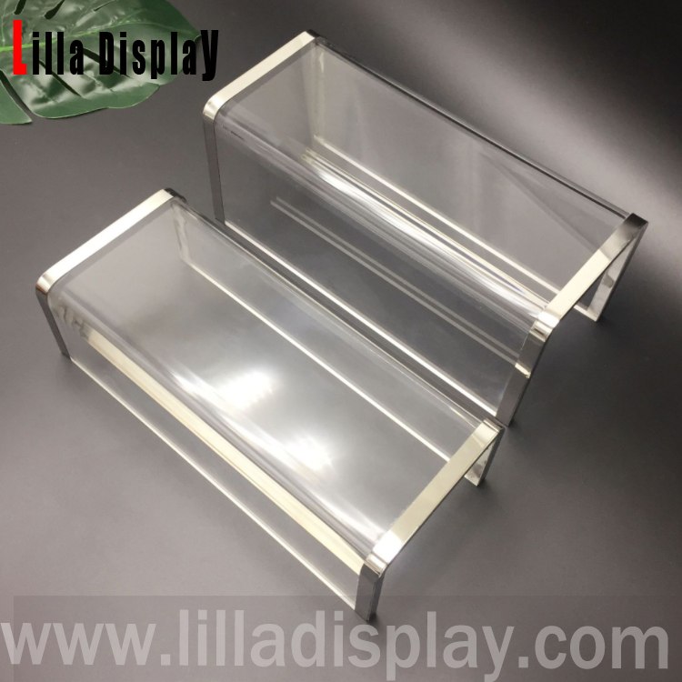 Plexi transparent acrylic display stand for bag display shoe display jewelry display LL-A03