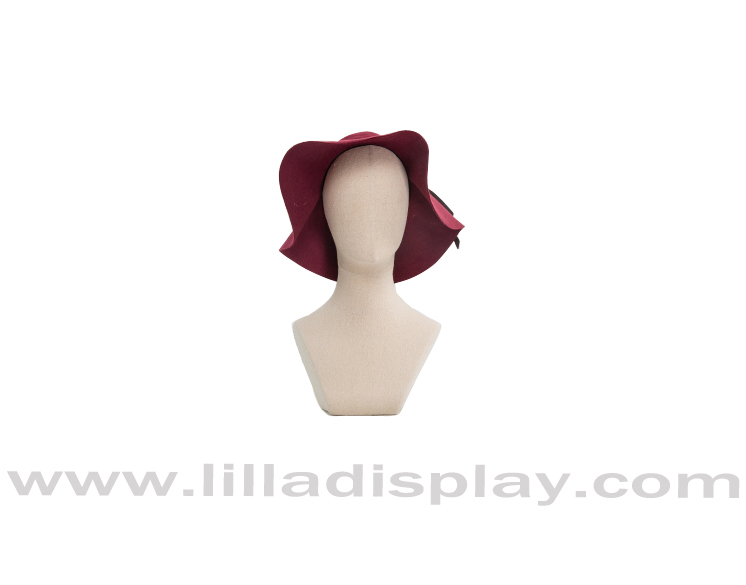 5 fabric jewelry display hats display hijab display pinnable female mannequin head with shoulders Cecilia