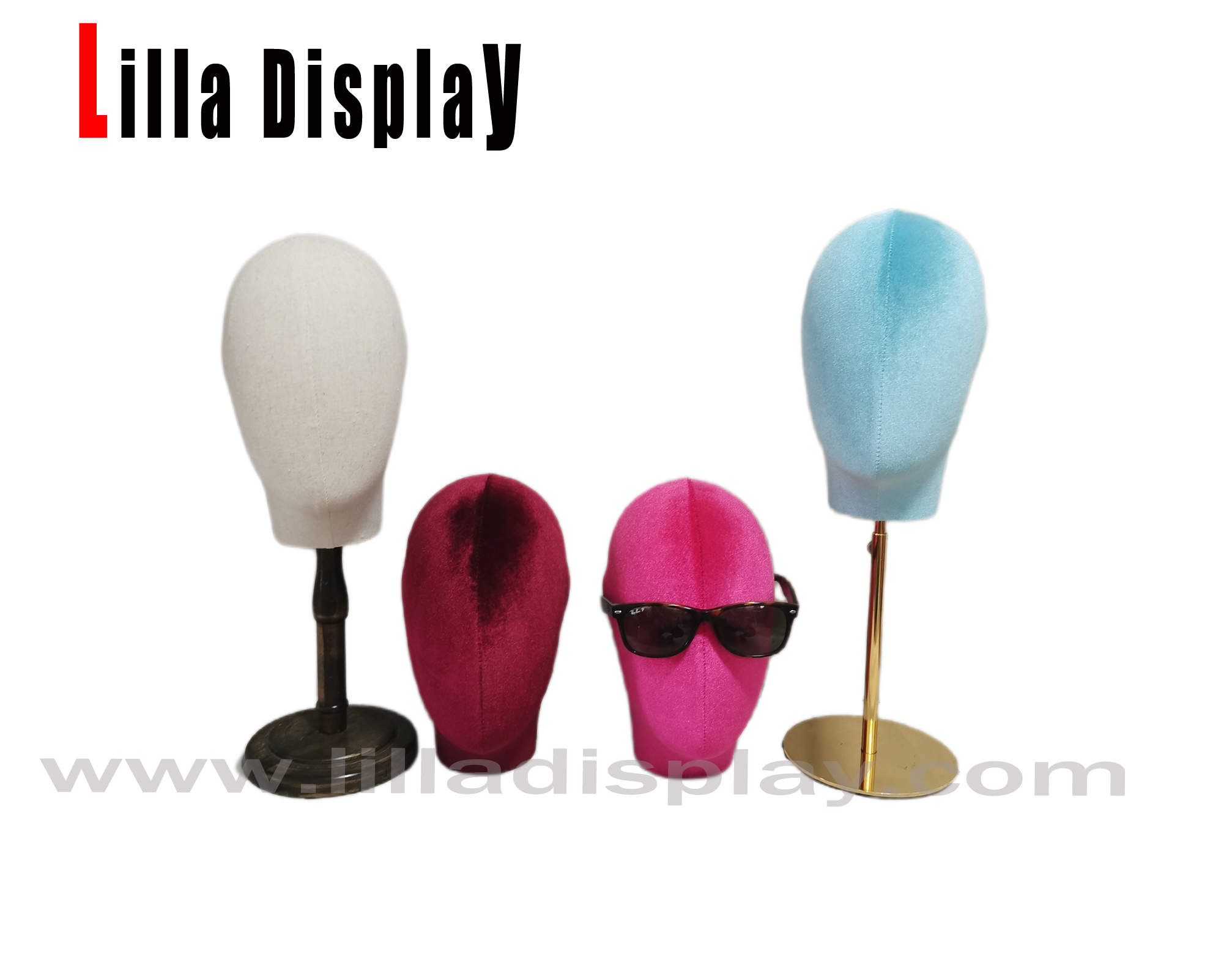 100 colors choice mannequins head Lucy
