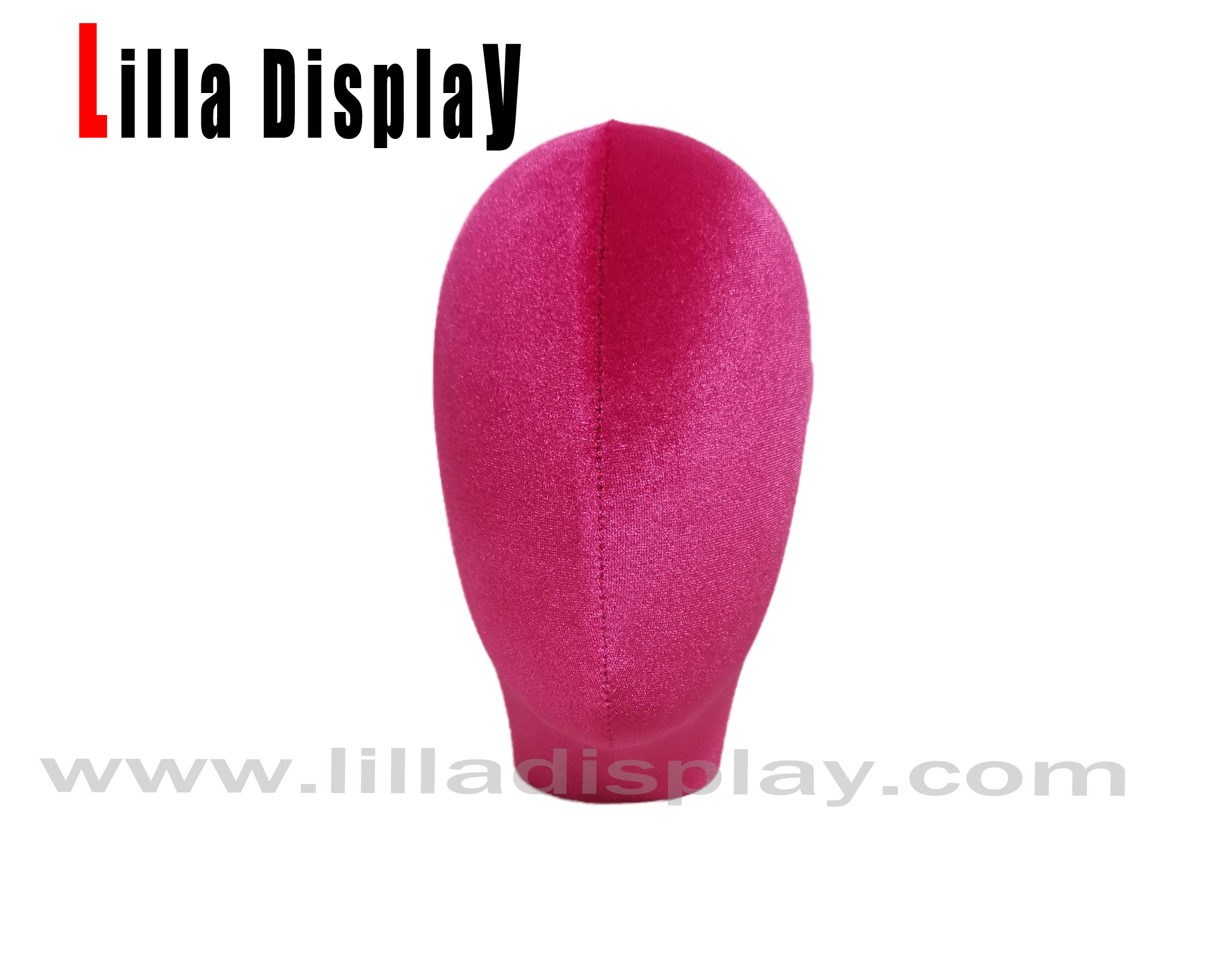 liladisplay rosa choque 38 cabeça de manequim usd lucy para exibição de turbante