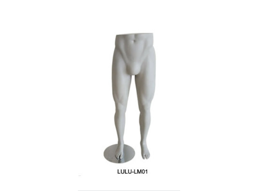 Gray Color Male Sports Pants Yoga Pants Display Mannequin Leg Form LULU-M01