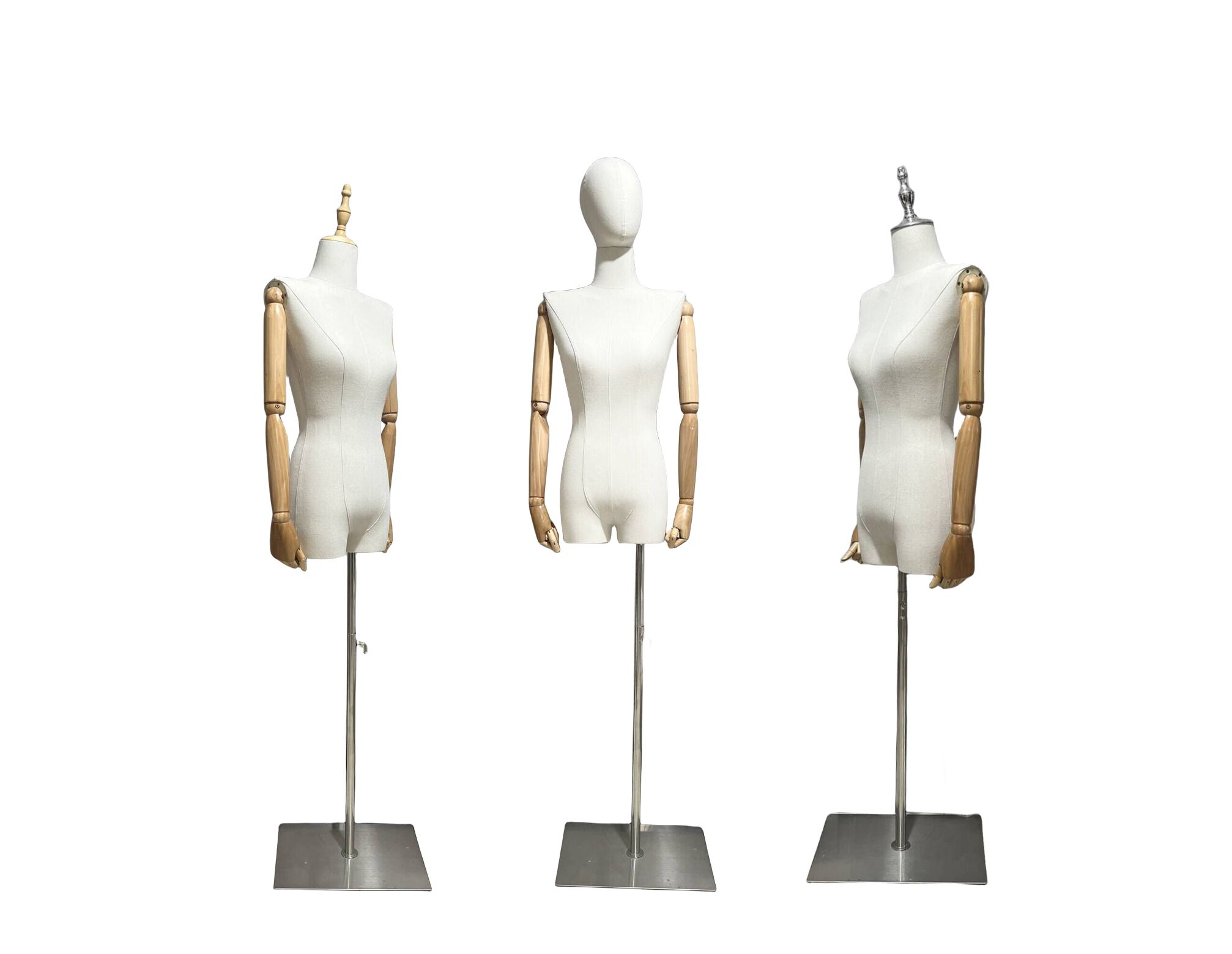 Adjustable Linen Female Mannequin Dress Form Ophelia